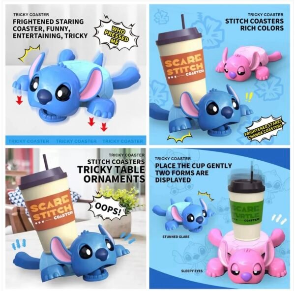Stitch Coaster - Blue