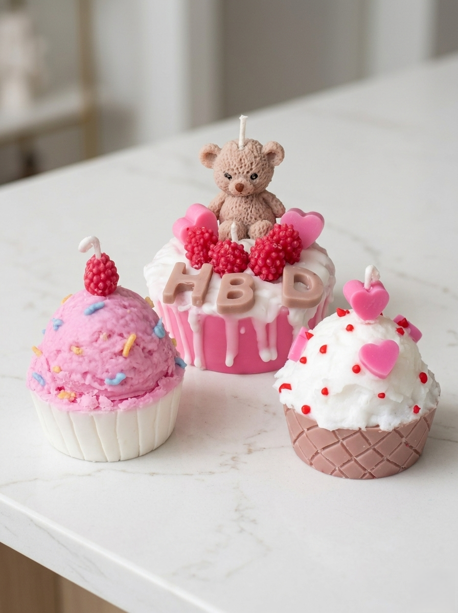 Cup Cake Candle